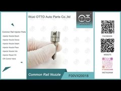 F00VX20018 कॉमन रेल इंजेक्टरों के लिए बोश पिज़ो नोजल 0445115043 / 059 / 060