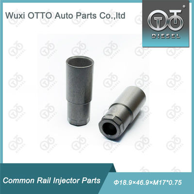 उच्च गति स्टील डीजल ईंधन इंजेक्टर नोजल कैप नट का आकार Φ18.9×46.9×M17*0.75, पेपर बॉक्स पैकिंग में प्लास्टिक बैग के साथ पाइज़ो इंजेक्टर के लिए