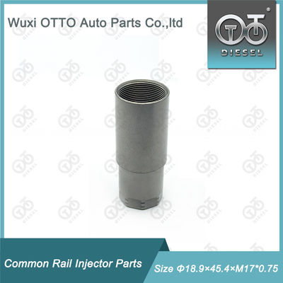 डीजल इंजनों के लिए हाई-स्पीड स्टील पीजो इंजेक्टर नोजल नट मॉडल F00VP13003 आकार Φ18.9×45.4×M17*0.75